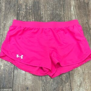 Under Armour Women's Bright Pink Athletic Shorts